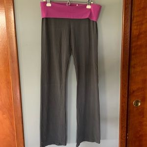 Victoria Secret Grey and Purple Yoga Pants